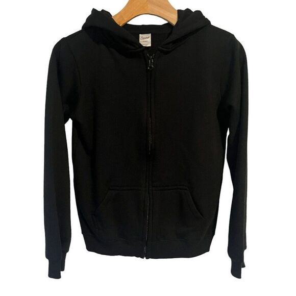 Leveret  Hoodie Jacket Full Zip Girls Youth Size 12 Years Black Pocketed NEW - Picture 1 of 8